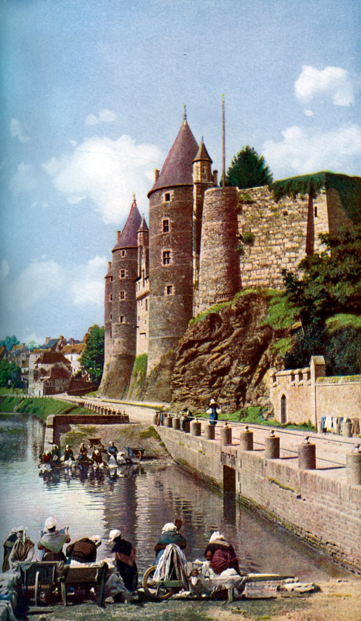 The women of Josselin doing their laundry, Brittany, France, c1924 by Unbekannt