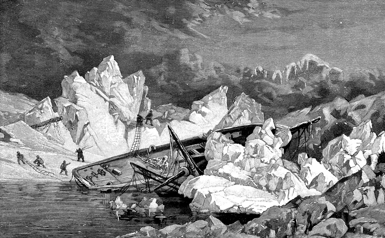 The Wreck of the Hansa, Second German North Polar Expedition, 1870 by Unbekannt
