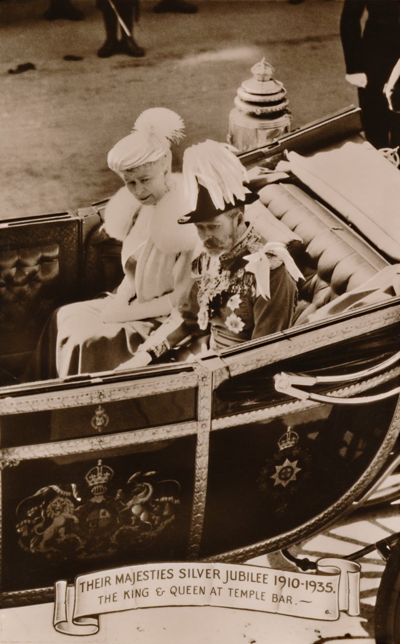 Their Majesties Silver Jubilee 1910-1935. The King & Queen at Temple Bar by Unbekannt