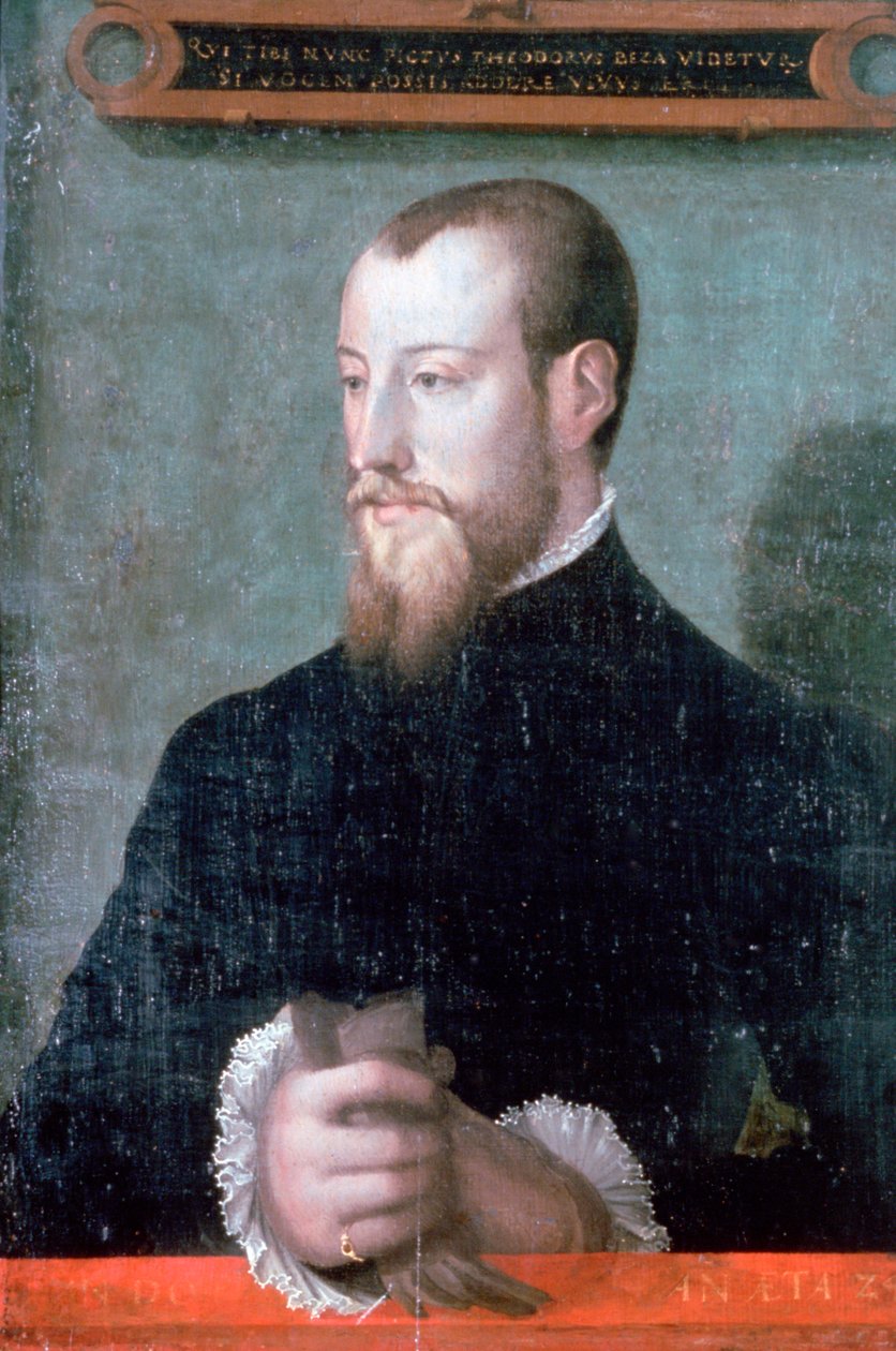 Theodore Beza, French Protestant scholar and theologian, 16th century by Unbekannt