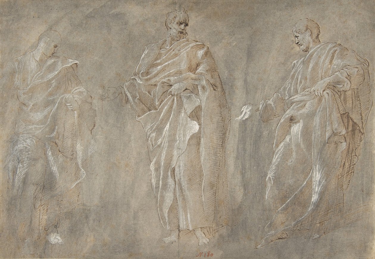 Three Standing Figures by Unbekannt