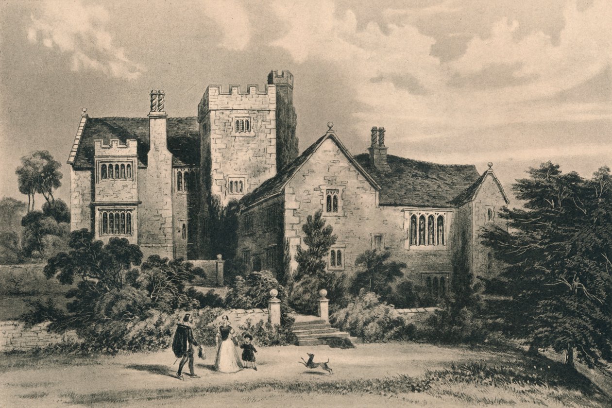 Throwley Hall, Staffordshire by Unbekannt: Fine art print