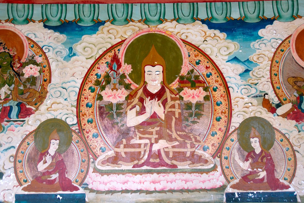 Lama Tsongkharpa, Gelug School, Yongning, Zhamei Temple, China by Unbekannt