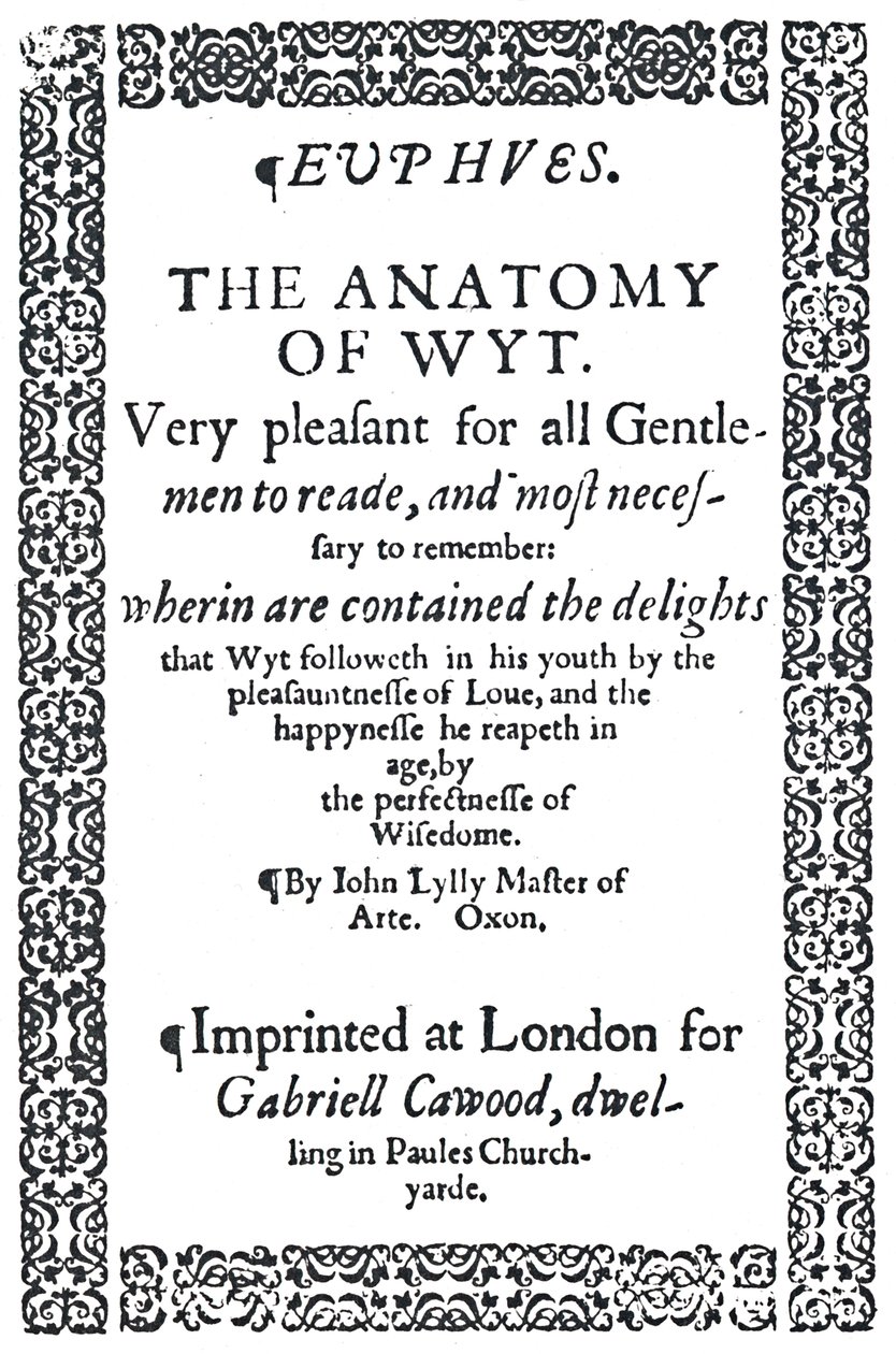 Title-Page of John Lyly