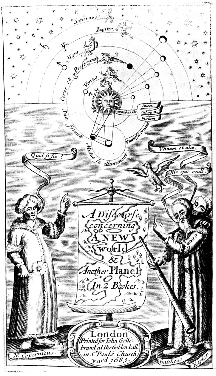 Title page of A Discourse Concerning a New World & Another Planet by John Wilkins, 1683 by Unbekannt