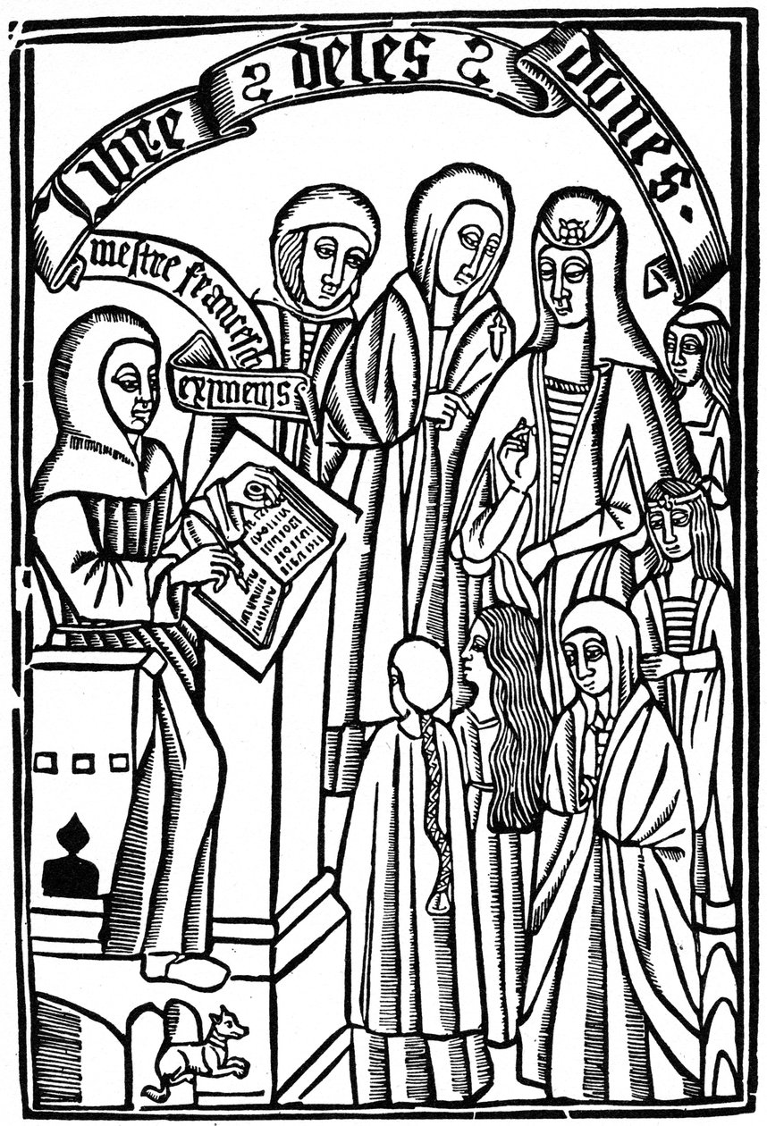Title Page to the Libre de les Dones of Cardinal Ximenes, Barcelona, 1495, 1964 by Unbekannt