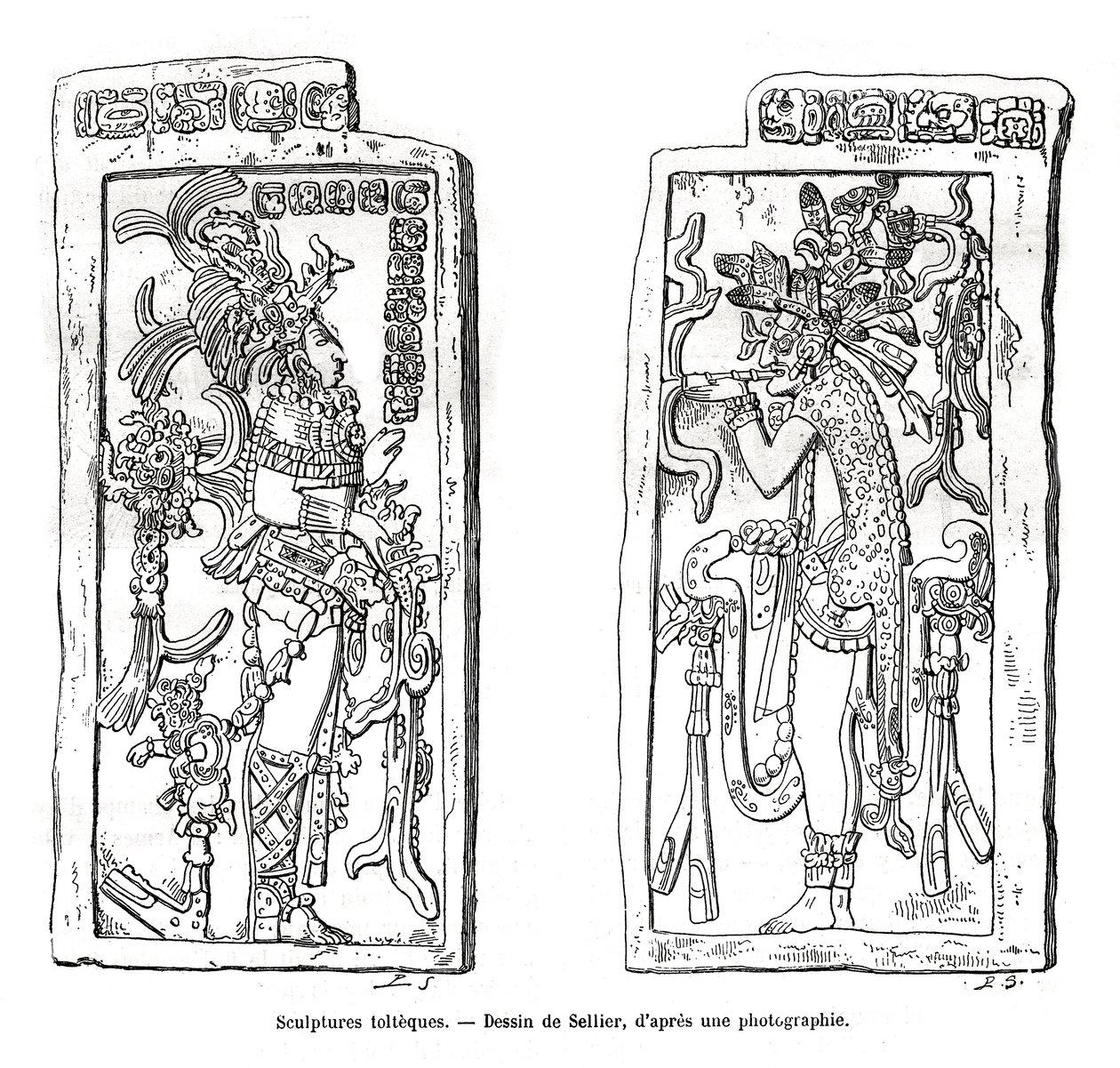 Toltec Sculptures, Mexico, 19th century by Unbekannt