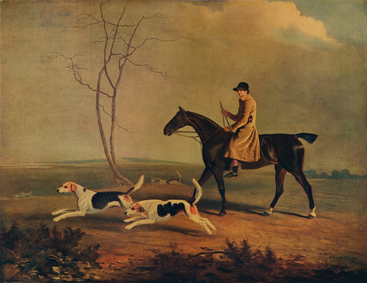 Tom Oldaker, Huntsman of the Berkley Hounds, on Pickle, with the Hounds by Unbekannt