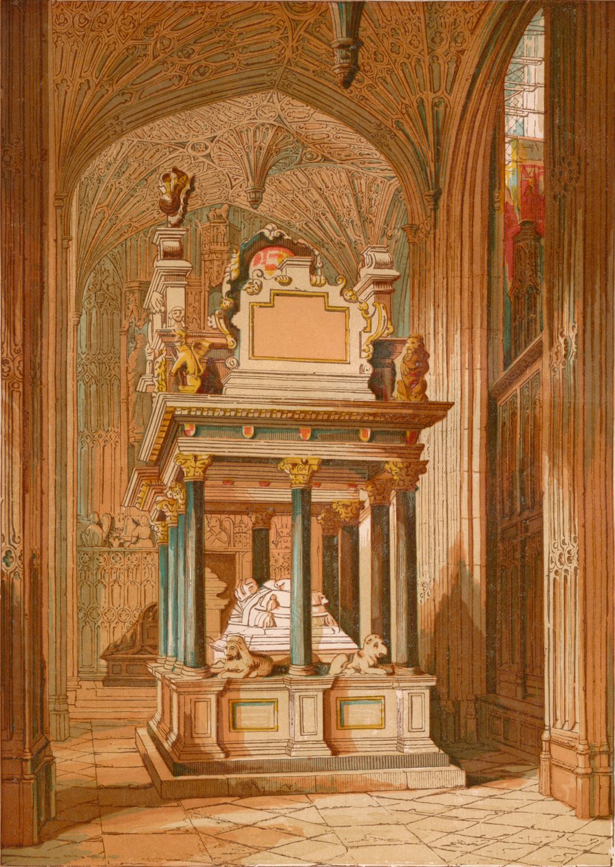 Tomb of Queen Elizabeth, Westminster Abbey by Unbekannt