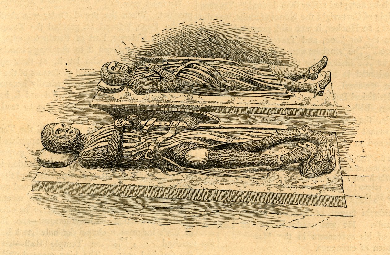Tombs of Knights Templars, 1870, 1897 by Unbekannt