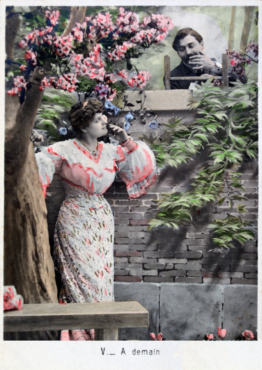 Tomorrow, vintage French postcard by Unbekannt
