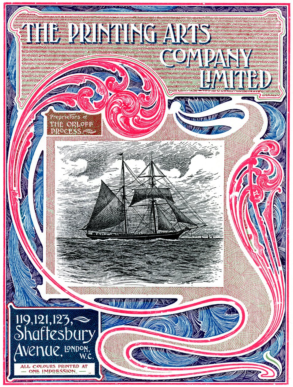 Trade advertisement for The Printing Arts Company Limited, London, 1902-1903 by Unbekannt