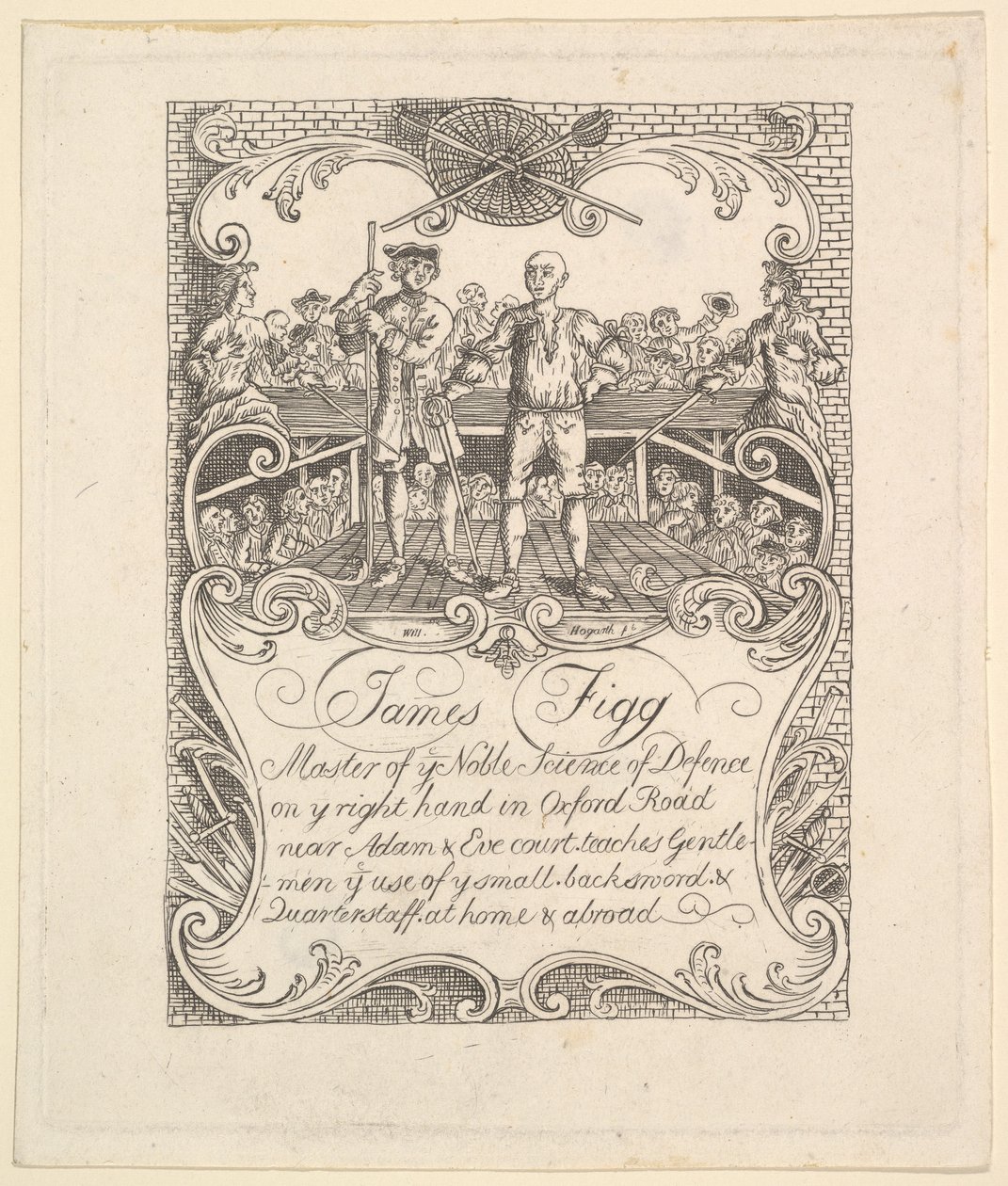 Trade card for James Figg by Unbekannt