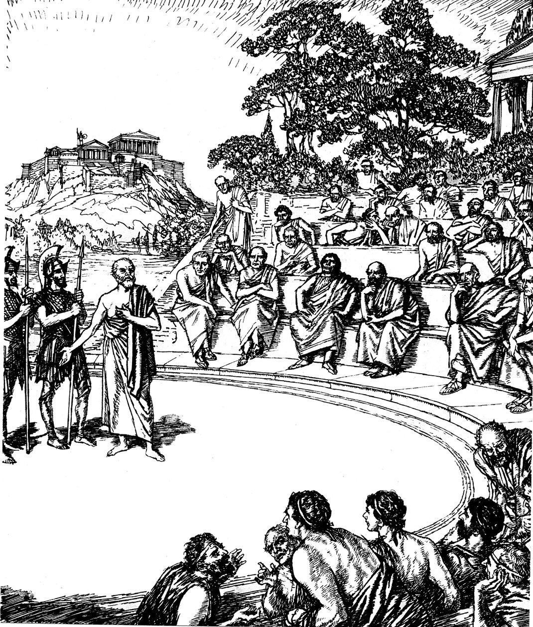 Trial of Socrates, Ancient Greek Philosopher by Unbekannt