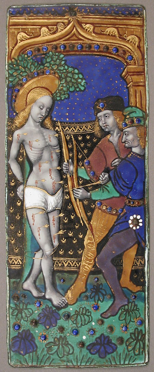 Triptych Panel with Saint Sebastian, French, 15th-16th century by Unbekannt