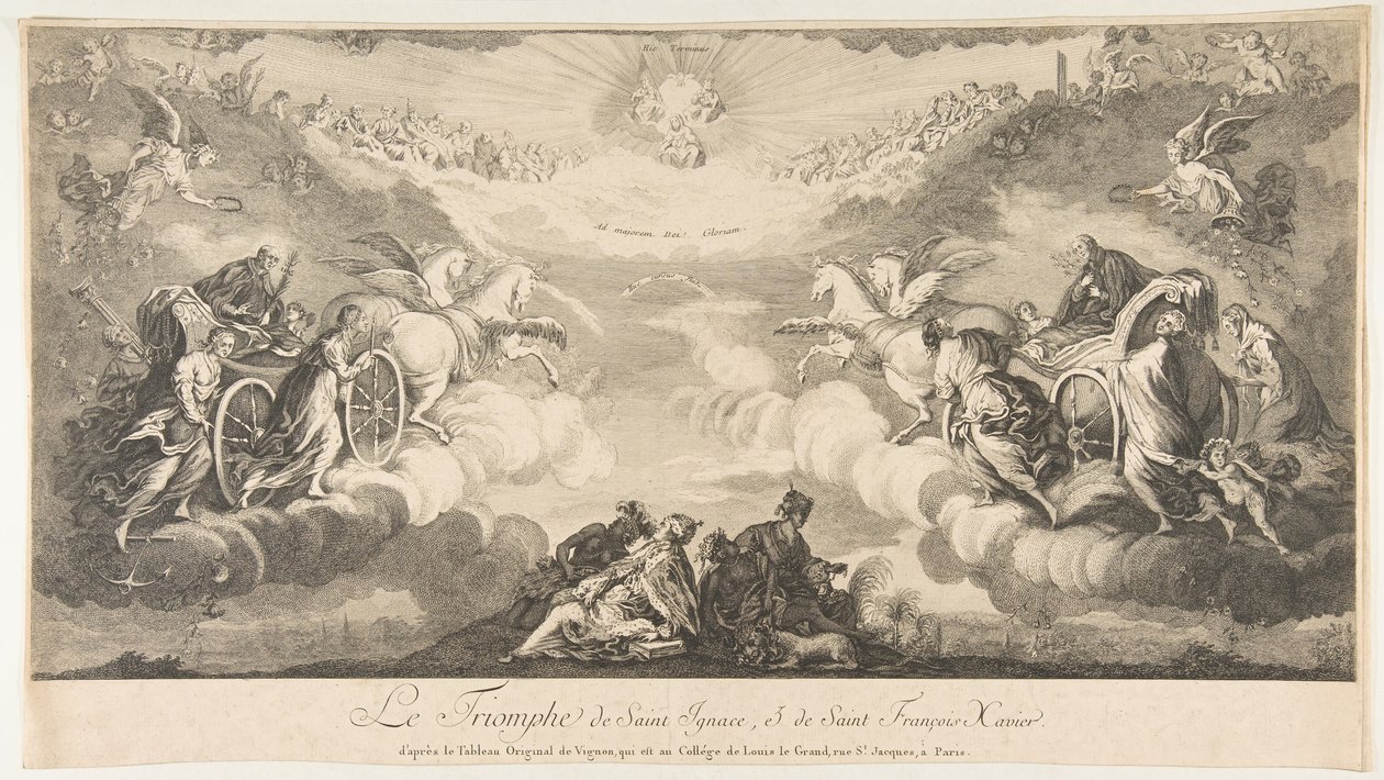 Triumph of Saint Ignatius and Saint Francis Xavier by Unbekannt