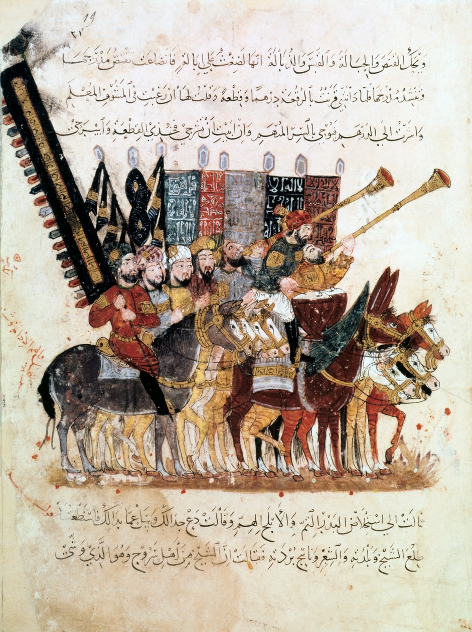 Troop of Horsemen at a Religious Ceremony by Unbekannt