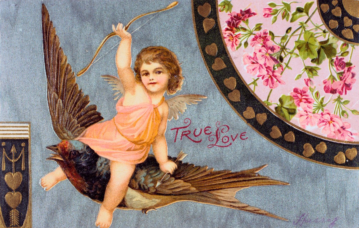 True Love, American Valentine card, 1908 by Unbekannt
