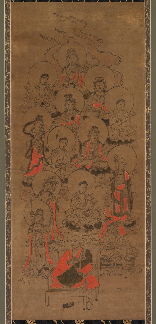 Twelve Buddhas and Kobo Daishi Jusanbutsu, Late 17th Century by Unbekannt