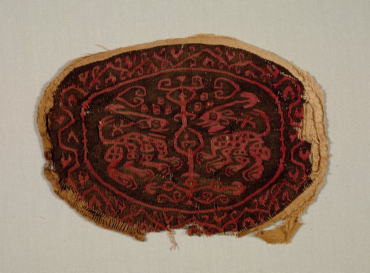 Two Confronted Animals from a Tunic by Unbekannt