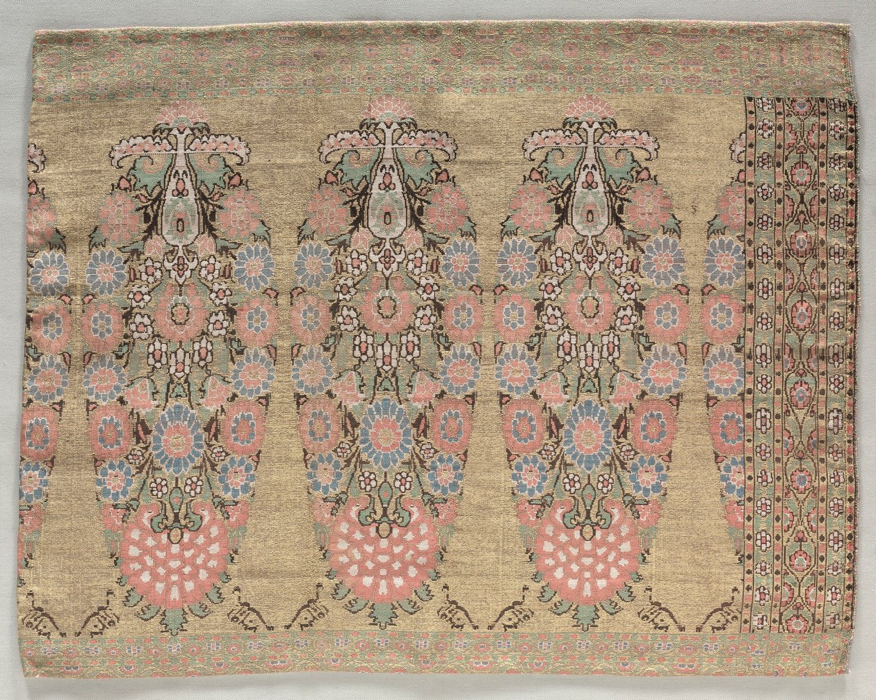 Two Pieces from a Scarf, 1700s by Unbekannt