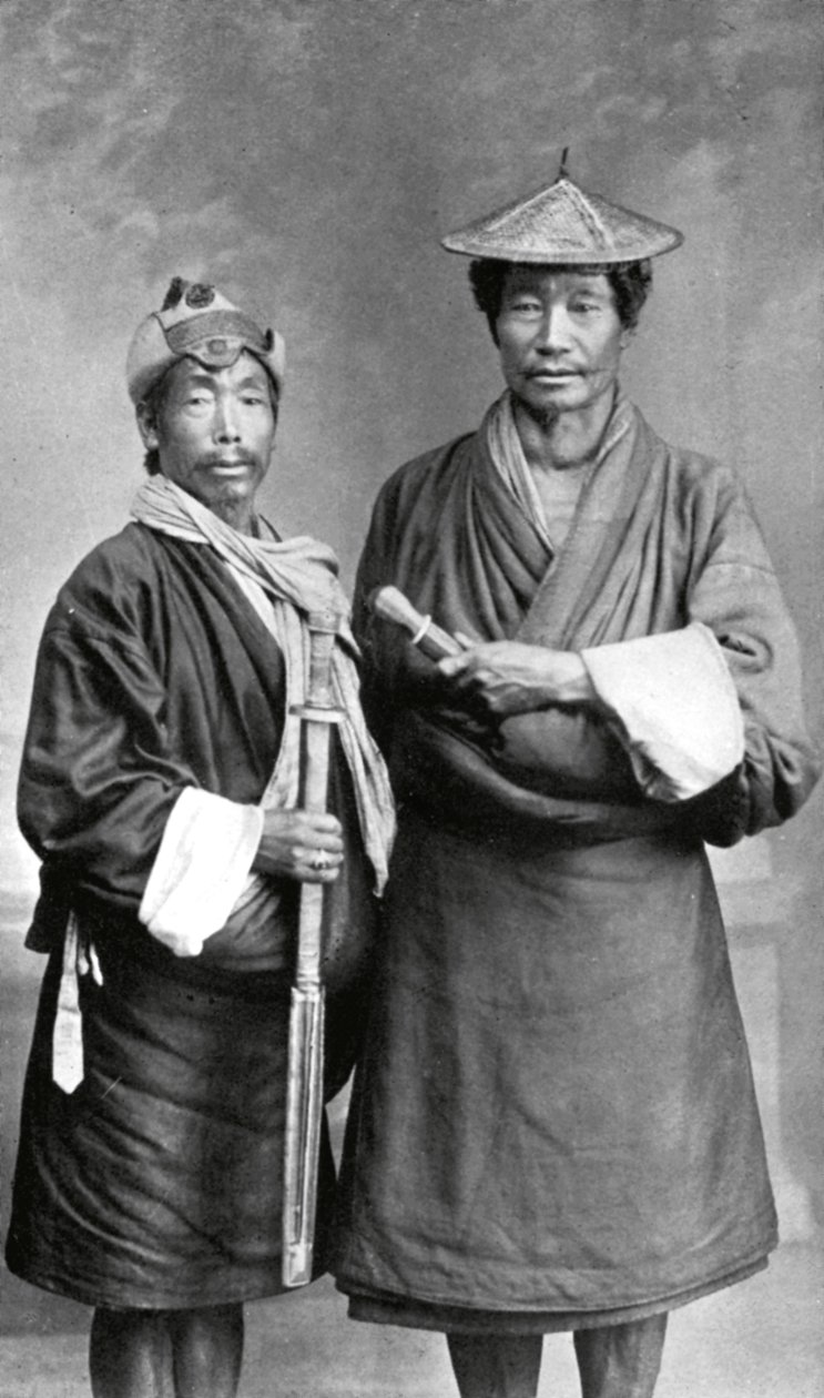 Two Sikkimese men, c1910 by Unbekannt