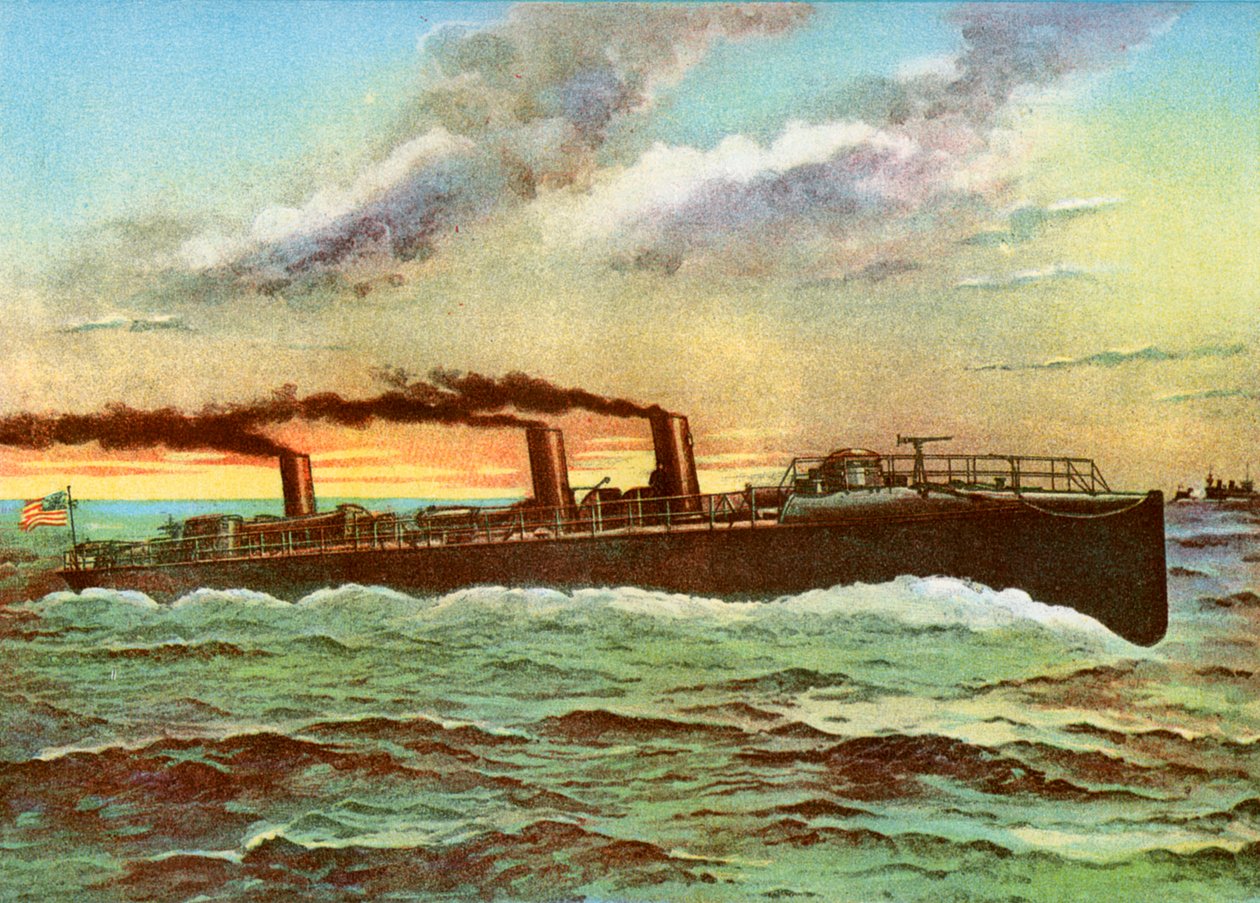 USS Porter, American Torpedo Boat by Unbekannt