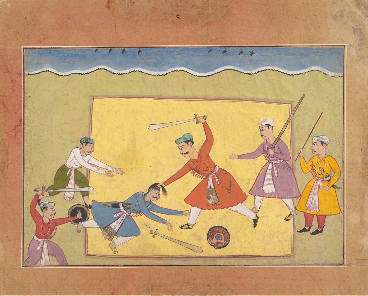 Unidentified Page from a Dispersed Bhagavata Purana Ancient Stories of Lord Vishnu by Unbekannt