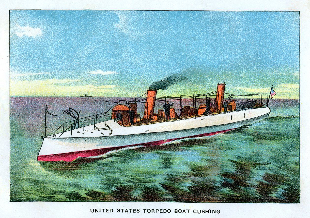 United States Torpedo boat Cushing by Unbekannt