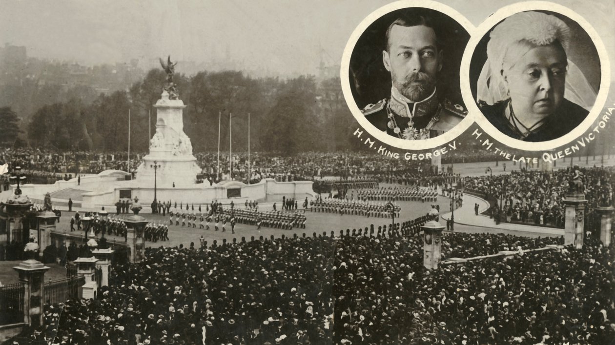 Unveiling of the Victoria Memorial, London by Unbekannt