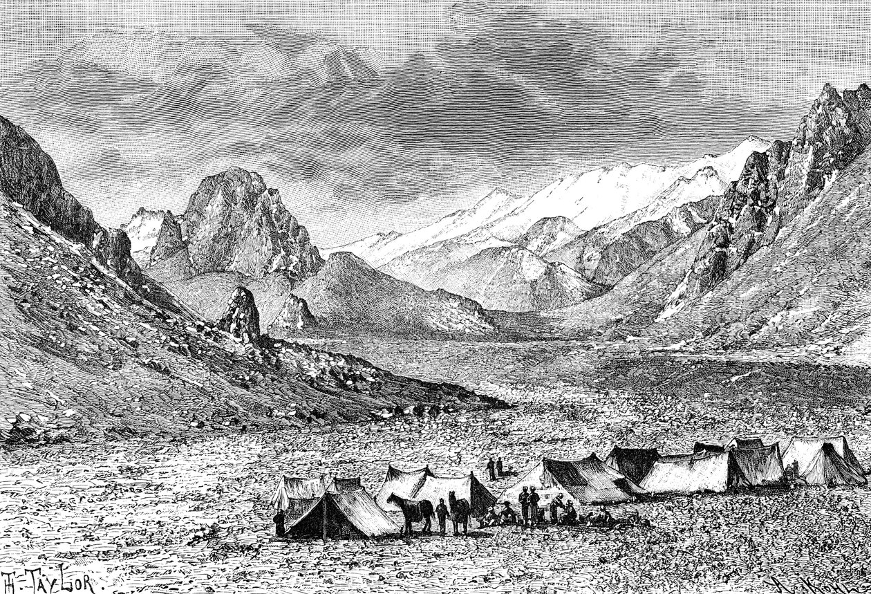 Upper Kara-Kash valley, c1890 by Unbekannt