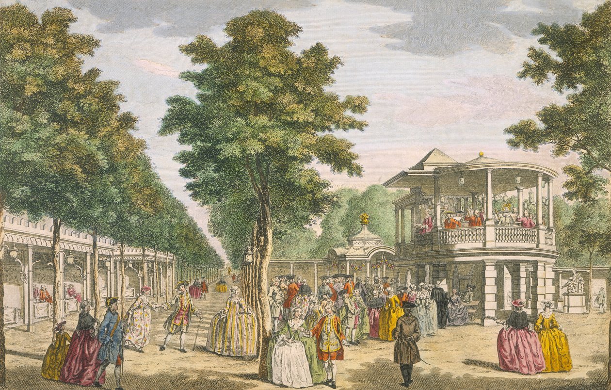 Vauxhall Gardens, Lambeth, 18th century by Unbekannt