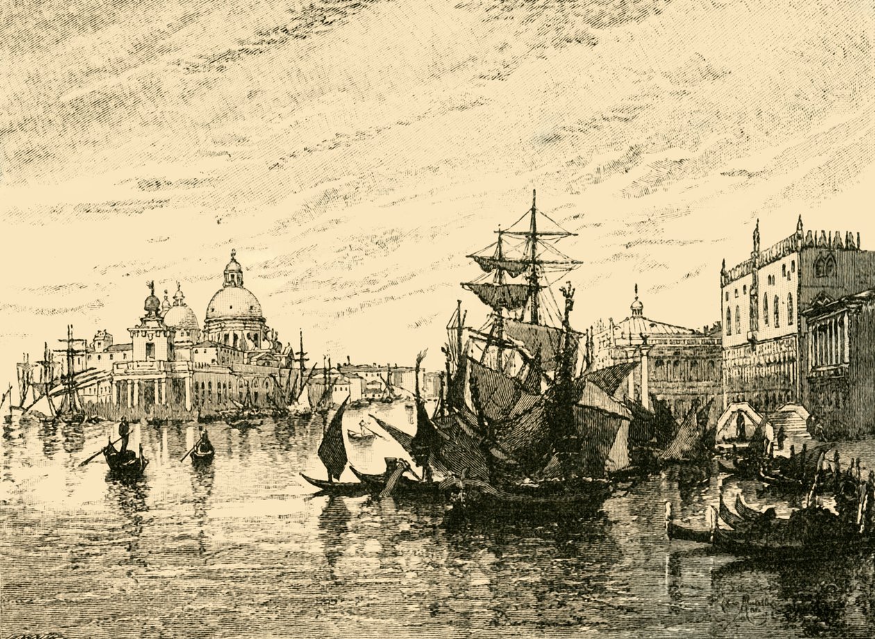Venice: View from the Riva Degli Schiavoni, 1890 by Unbekannt