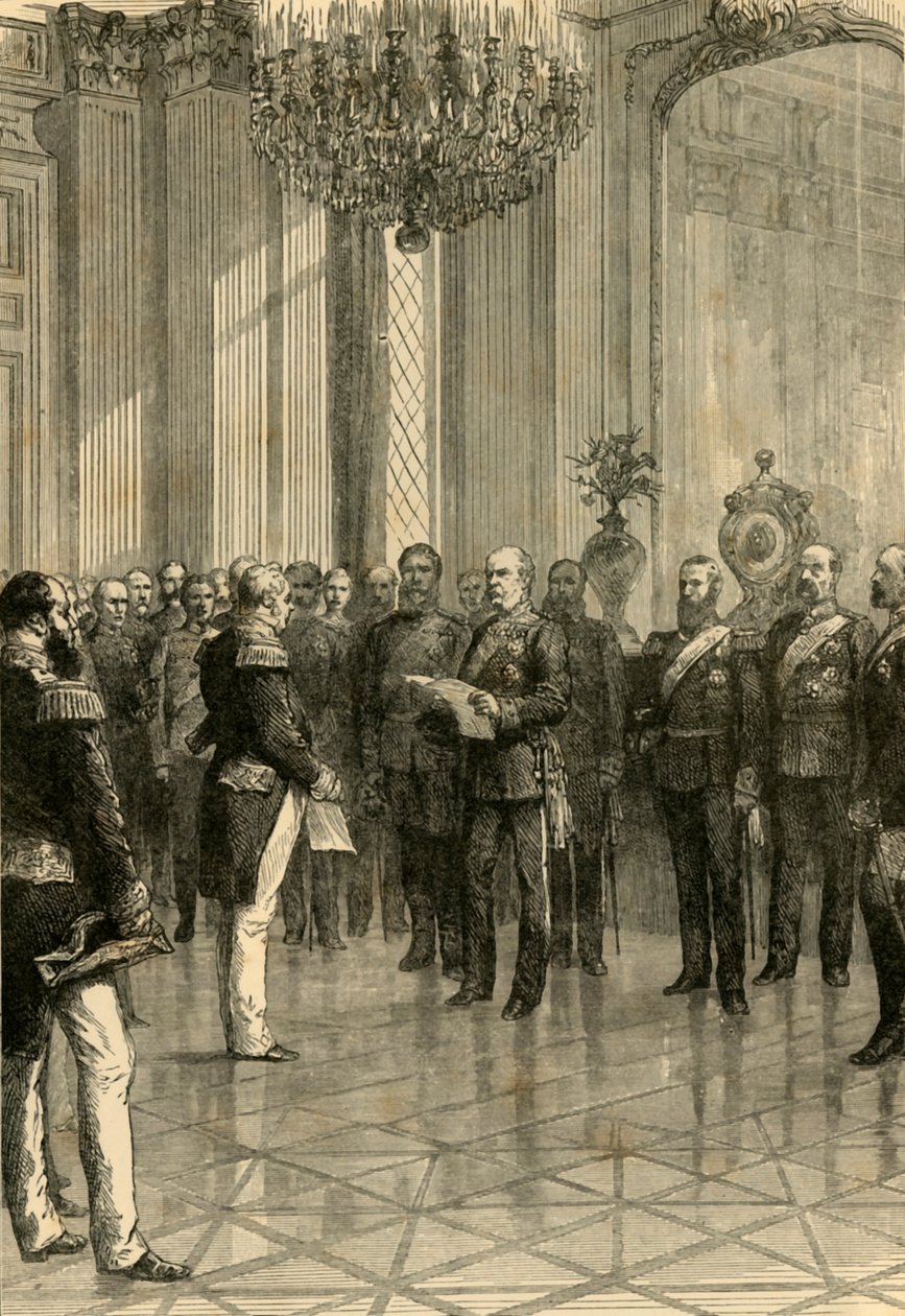 Versailles, 1871: Proclaiming King William Emperor of Germany by Unbekannt