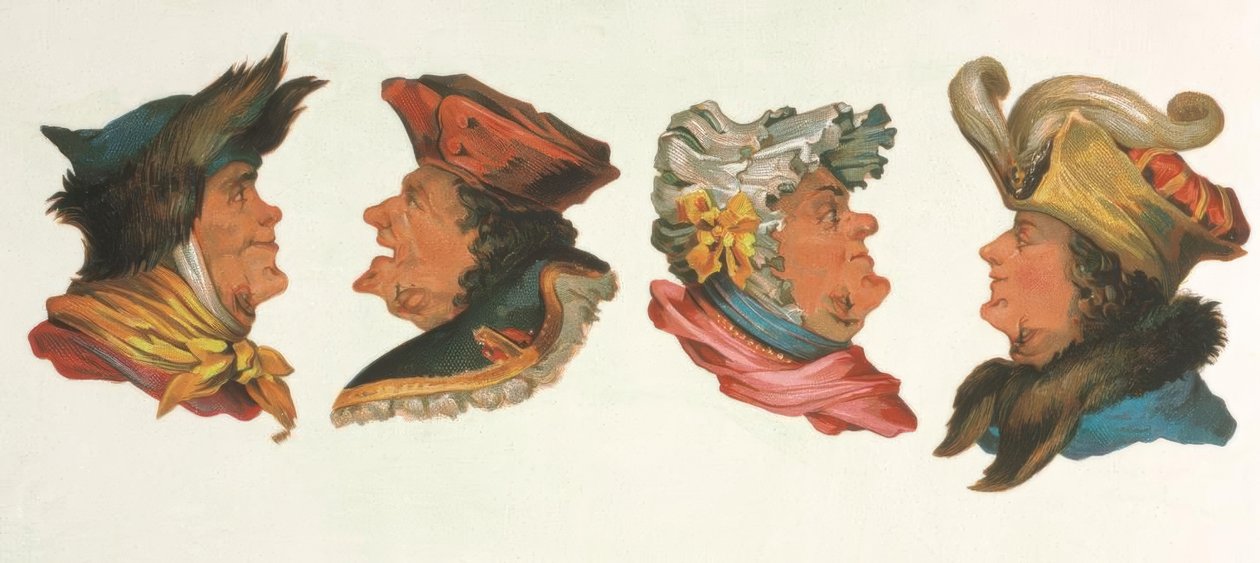 Puzzle Picture, Four Heads by Unbekannt