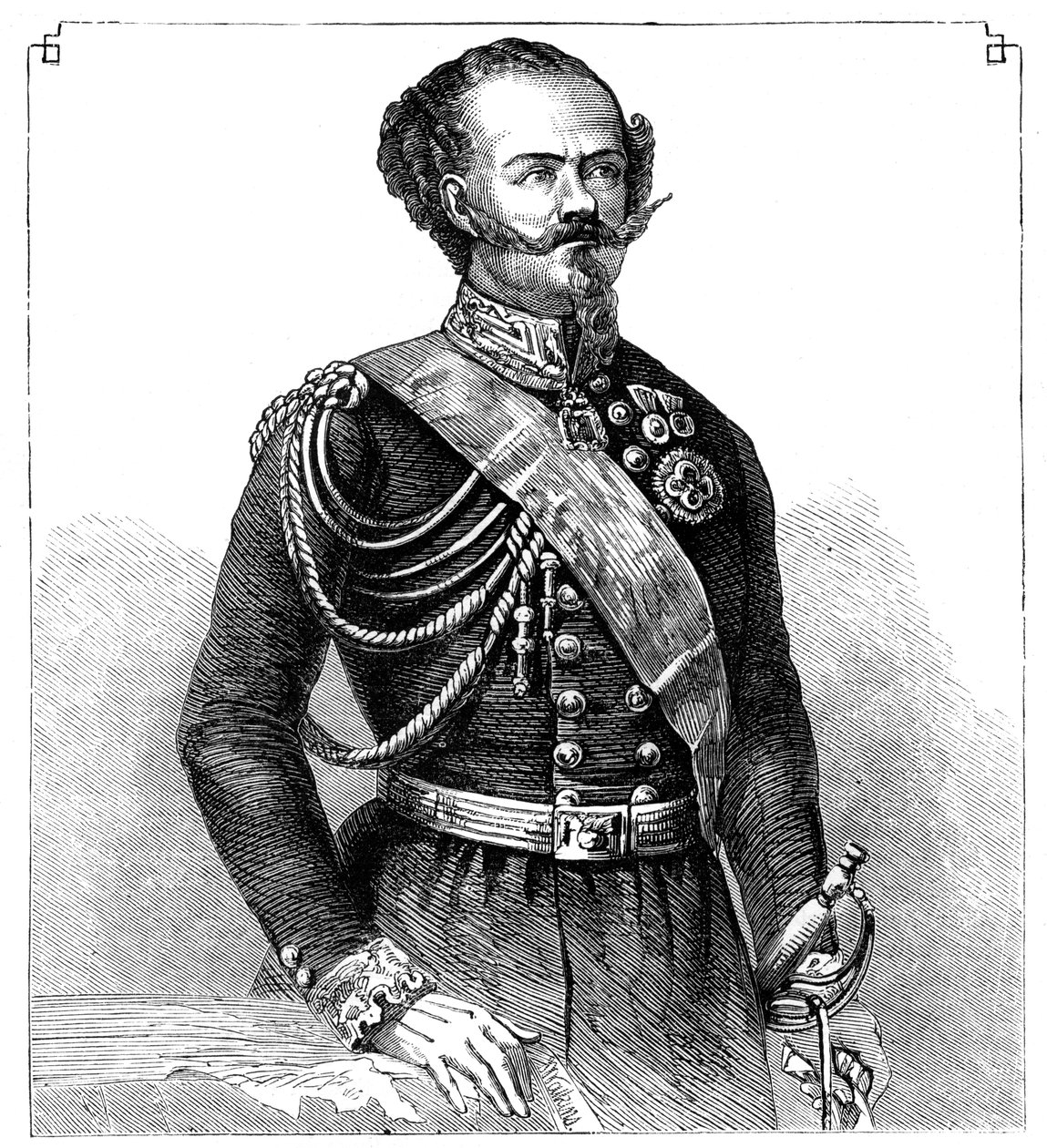 Victor Emmanuel II, King of Italy by Unbekannt