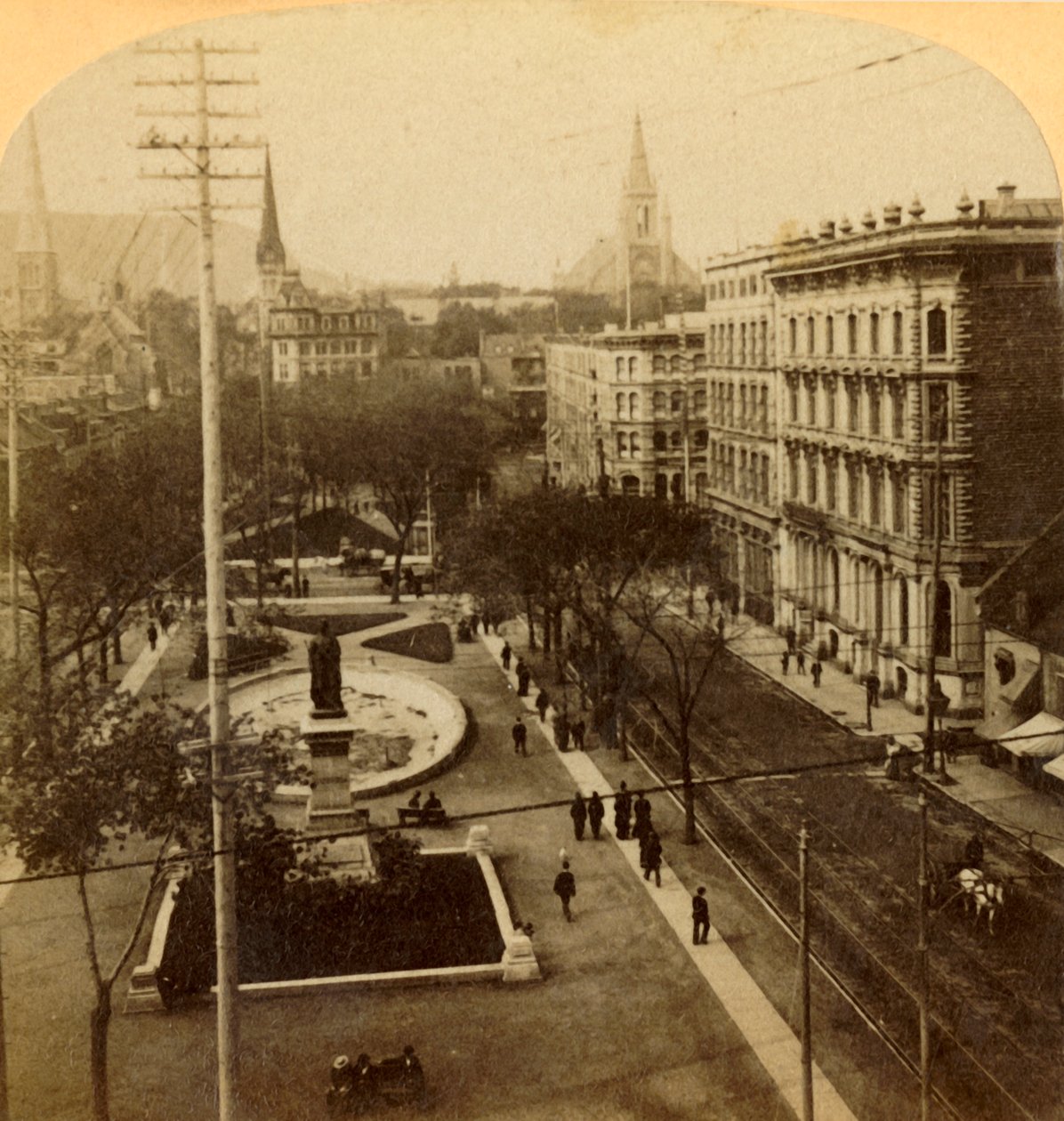 Victoria Square, Montreal, Canada, 1904 by Unbekannt