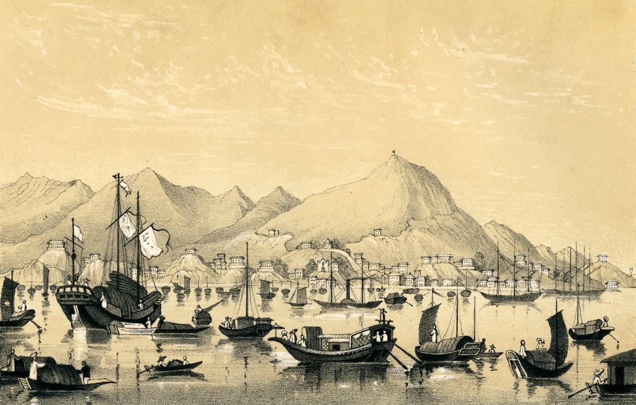 Victoria Town, Hong Kong Island by Unbekannt