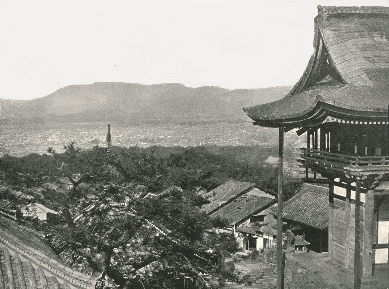 View from the Hills, Kyoto, Japan by Unbekannt