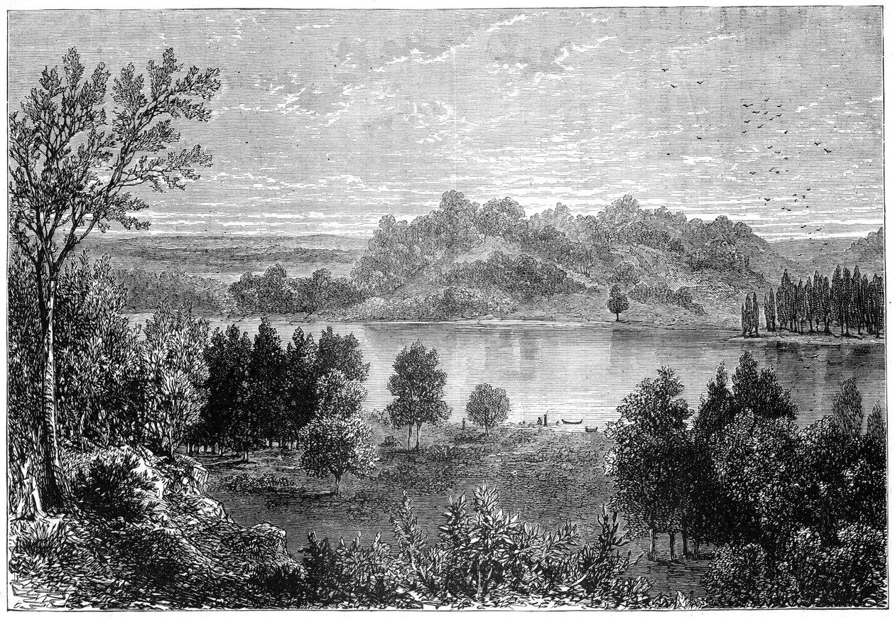 View in the Valley of the Upper Mississippi, 1877 by Unbekannt