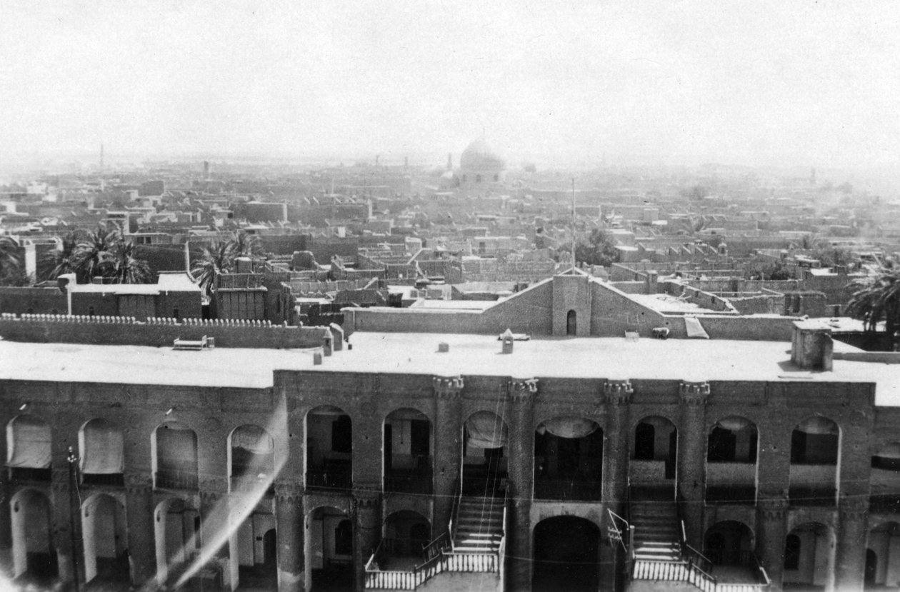 View of Baghdad from a block tower, 31st British general hospital, Mesopotamia, WWI by Unbekannt