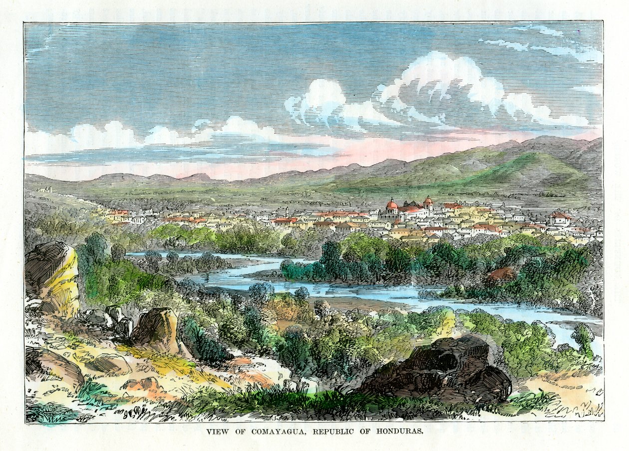 View of Comayagua, Republic of Honduras, c1880 by Unbekannt