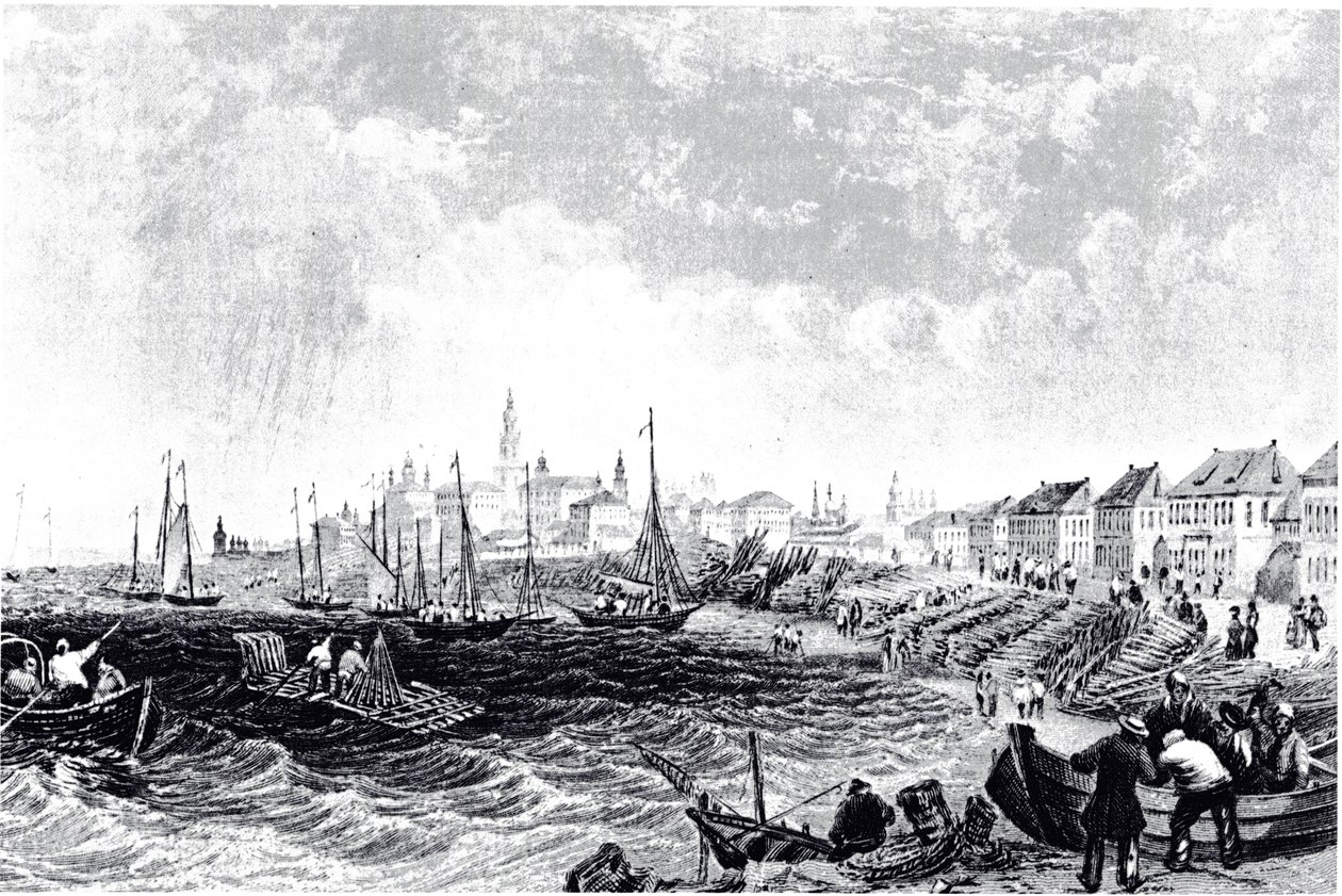 View of Kostroma, ca 1835 by Unbekannt