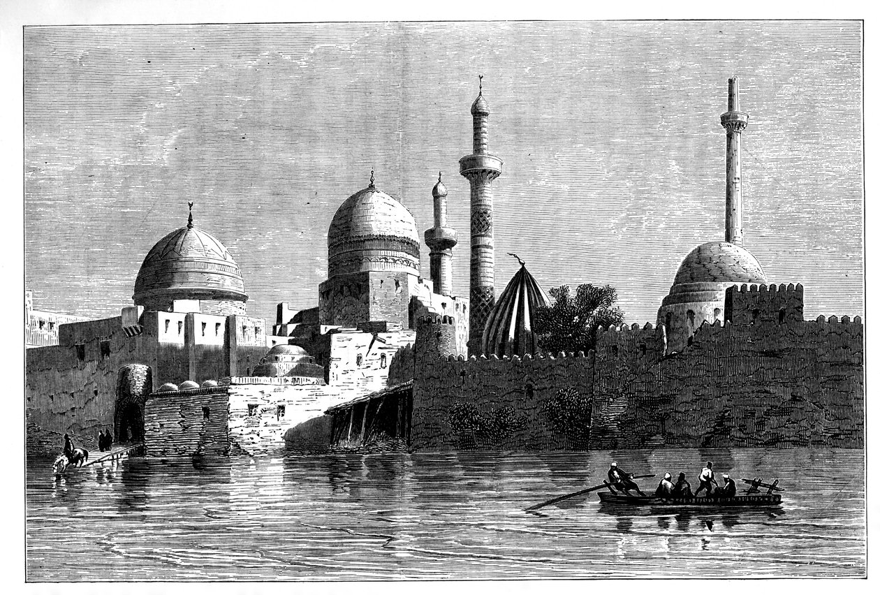 View of Mosul from the River Tigris, Iraq, c1890 by Unbekannt