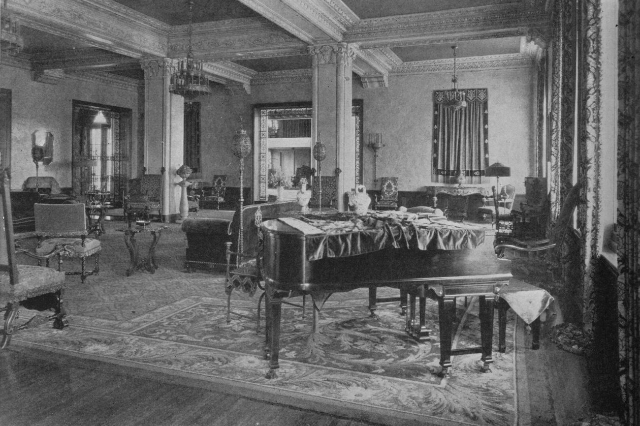 View of lounge, Gaylord Apartments, Los Angeles, California by Unbekannt