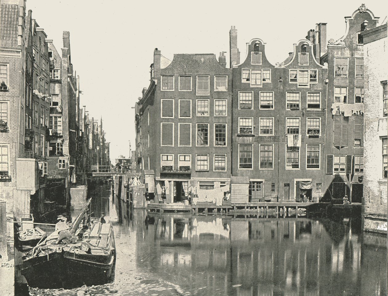 View of One of the Main Canals, Amsterdam, Netherlands by Unbekannt