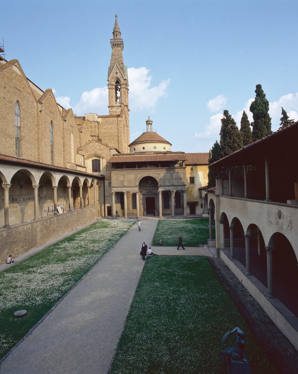 View of the Pazzi Chapel, the Facade and Campanile by Unbekannt