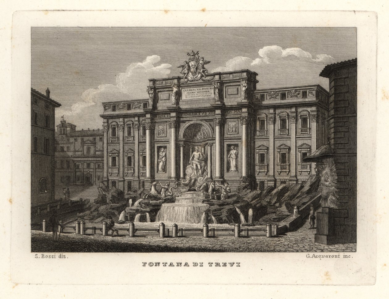 View of the Trevi Fountain by Unbekannt