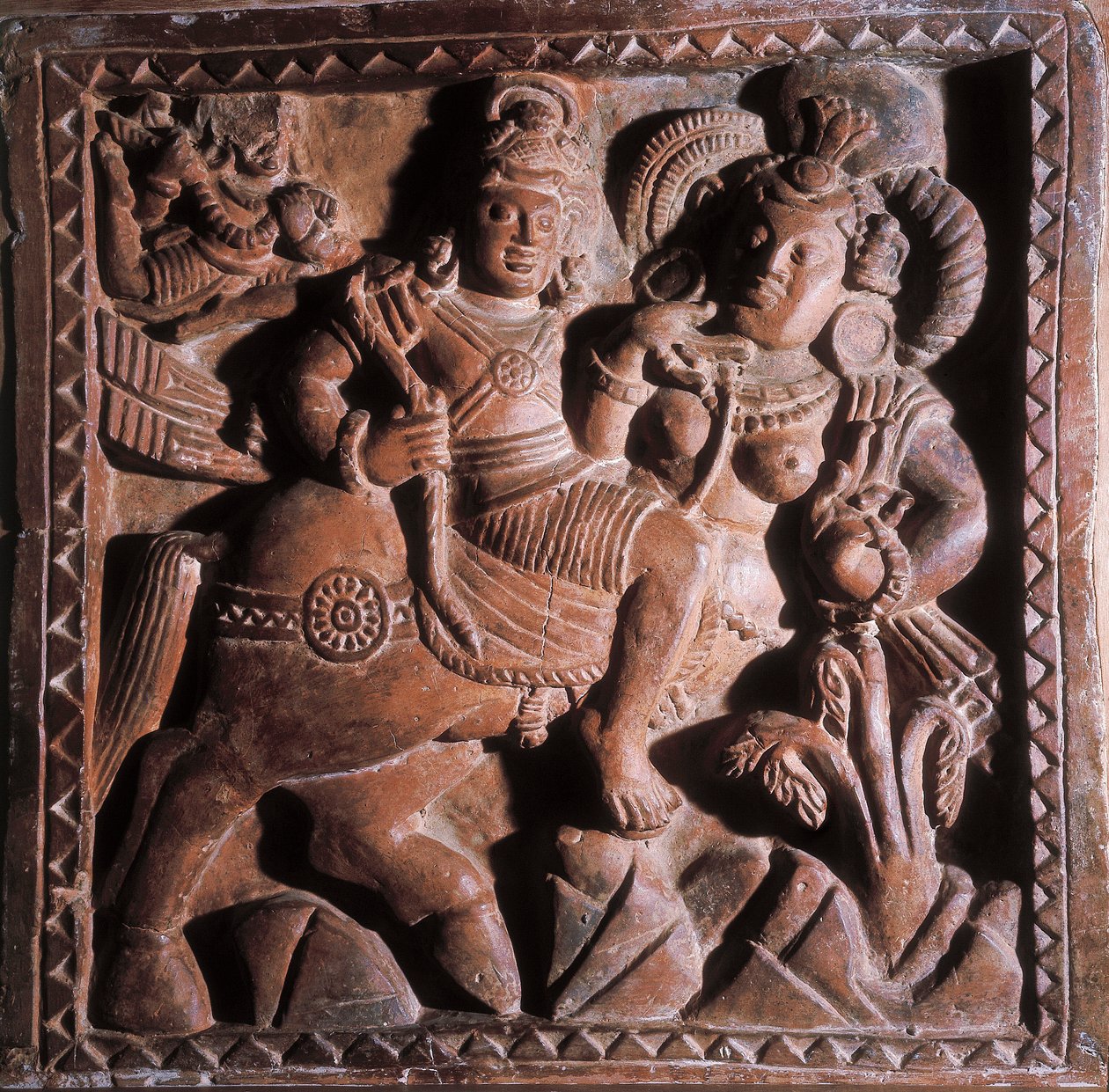 Vikrama, Terracotta Bas Relief, 5-6th Century by Unbekannt