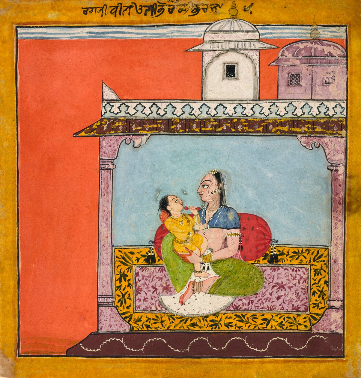 Vilaval Ragini, from a Ragamala, ca. 1690-95 by Unbekannt